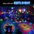 Glow King Black Light Reactive Neon Balloons, Glow In The Dark Latex, 50 Pack for Birthday Decoration