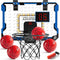 Indoor Basketball Hoop for Kids - Over The Door Mini Hoops with LED Light, Scoreboard & 4 Balls, Gifts for Ages 5-12