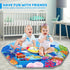 8-in-1 Tummy 0-3-6-9-12-18 Baby Gym Play Mat, Ocean Theme Time Mat & Ball Pit, Washable Baby Activity Play Mat