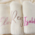 Monogrammed Rosanbella Personalized Baby Blanket - Custom Knit with Embroidery, Baby Name Blanket | Perfect for Baby