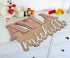 MYETCHEY 3D Large Wood Nursery Sign | Nursery name sign for Kids | Custom Wood Name Sign | Wood Baby Name Sign (Pink)