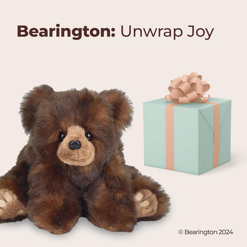 19" Bearington Huggy Ben Teddy Bear Stuffed Animal Plush Toy - Soft Brown Huggable Bear with Bean Bag Weighted Body