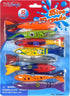 Haktoys 8-Pack Pool Toys Torpedo Diving Set for Kids & Adults, Fast-Sinking Underwater Games & Water Play
