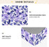 miaozhen 1 Pack 52x28 Cotton Baby Crib Sheets Soft Comfy Style Chow Chow Floral Print Purple Toddler Mattresses