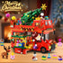 Set 1262 8-12+ INSOON Christmas Double Decker Bus Building with Lights, Christmas Bus Building Block Toy with Santa