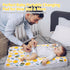3Layers 24''x30'' Diaper Changing Pads for Baby, Flower Change Mat, Waterproof Change Pad Foldable Absorbent Mats
