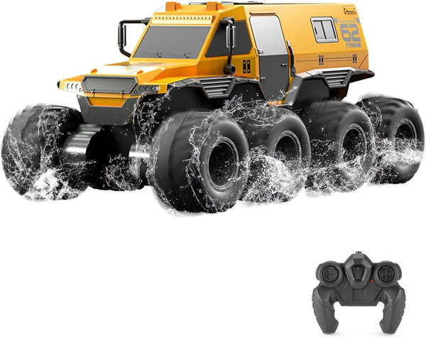 GoolRC Amphibious Remote Control Car, 8WD RC Cars, 2.4GHz Remote Control Boat, Waterproof Off Road Monster Truck