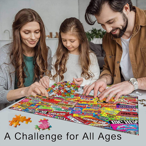 YINSHENG Jigsaw Puzzles for Adults 1000 Piece Crazy Candy, Educational Game Toys for Home Wall Decoration