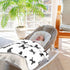 KICPOAY Medium Poodle Black Baby Swaddle Blanket for Boys and Girls, Muslin Baby Receiving Swaddle Blanket, Soft Cotton