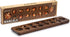 Set 17.3-Inch Yellow Mountain Imports Mancala with Solid Wood Board and Quartz Pebble Playing Pieces