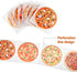 Outus 400 Pieces Round Pizza Roll Stickers, Self-Adhesive Scratch Labels for Kid Learning Party Decoration