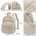Bevkois Backpack, Diaper Bag Lightweight Baby Diaper Bag for Moms with Insulated Pocket, Stroller Straps & Wet Dry