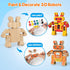 3-5, Mocoosy Wooden Robot Painting Art and Craft Kit for Kids Ages Build & Decorate Your Own Robots with Paint