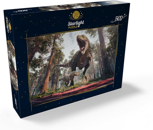 MyPuzzle 500 Piece Jigsaw Puzzle for Adults, Tyrannosaurus Rex and His Cub