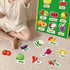 90 Felt Pieces Fruit Vegetable Felt Flannel Board Pieces - Educational Learning Toys for Kids Interactive Storytelling