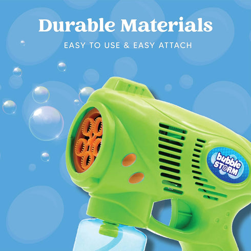 JOYIN 2 Kids Bubble Gun with 2 Bottles Bubble Refill Solution, Bubble Machine Gun for Toddlers, Summer Outdoor Gift