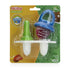 Nuby Garden Fresh Fruitsicle Frozen Pop Tray, 2 Piece, Blue/Green