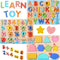 Wooden Puzzles for Toddlers - Voamuw Alphabet Number Shape Learning Education Toys for Kids Ages 3-6 (Set of 3)
