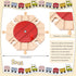 2 Set 8 Syhood Pcs Wooden Train Track Expansion Way Turntables Brick Bridge Birthday Gift Fun Educational Toy for Girls