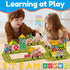 Set 5pcs Oriate Rolling Magnet Train for Magnetic Tiles, Magnet Tiles Toy Train for Road Magnetic Tiles, Free Wheel