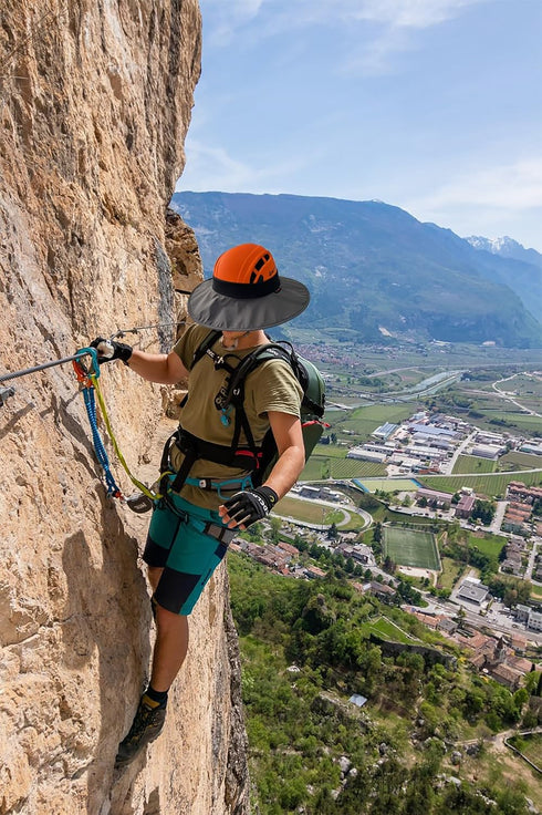 4th of July Decorations, Climbing Helmet Sun Hat, Safety Helmets Sun Protection Accessories for High-Altitude Workers