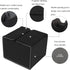 AEGIS GUARDIAN Card Deck Box with Dice Tray for MTG Cards, Commander Deck Box fit 150+ Sleeved Cards, PU Leather Card Storage Box Strong Magnet Deck Game Case for TCG CCG, Black
