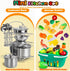 Hayuyuxo 95PCS Playset, Set Kids Pretend Play Kitchen Toys Accessories, Kids Kitchen Stainless Steel Cookware Pots