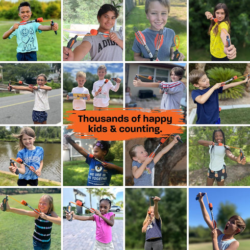 Toy Rocket Launcher for Kids: Outdoor Slingshot Rockets - Easter Gifts for Boys & Girls Ages 8 & Up, Basket Stuffers