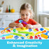 35pcs Dough Tools Dough Tools Play for Kids Clay Accessories with Rolling Pins,Letter Cutters,Roller,Safety