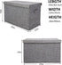 popoly Large Toy Box Chest with Lid, Collapsible Sturdy Toy Storage Organizer Boxes for Kids, Boys, Girls, Nursery,