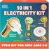 Butterfly EduFields STEM Kit 10-in-1 Science Experiments & Projects for Kids Ages