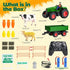 Set 2 3 4 5 6 7 8 FRUSE Remote Control Tractor Toy,RC Tractor & Truck and Trailer,Truck Toys with Rechargeable