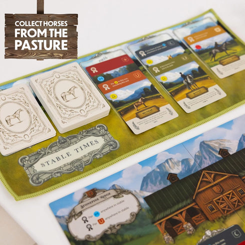 Cozy 8+, 1-5 20-30 Stable Times Family Card Game - Board Game for Kids and Adults with Real Unique Horses - Great