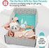 Snugek Set 100% Set Baby Muslin Swaddle Blanket & Muslin Lovey Soft Breathable Cotton Muslin Security Blanket Lovies