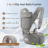 6-in-1 7-41 lbs, Baby Carrier, Newborn to Toddler, Carrier with Hip Seat Lumbar Support Adjustable Baby Holder Carrier