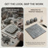 REDUCIO! Pack 100pcs) Dollhouse Miniature Paving Stones, Tiles for Modeling, Fairy Garden, and Tabletop Terrain, (Gray