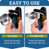 Door Lever Lock (3 Pack), Prevents Toddlers from Opening Doors, Easy One Hand Operation for Adults, Durable ABS (Black)