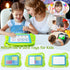 AiTuiTui Magnetic Drawing Board Mini Travel Doodle - Erasable Writing Sketch Colorful Pad for Kids with 3 Stamps and 1