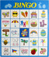 Iconikal Easter Bingo and Pin The Nose on The Bunny Game Set for 32 Players