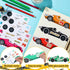 36 Geyee Sheets Car Stickers for Your Kids Make Your Own Stickers Car Themed Birthday Party Decor Racing Gifts Party