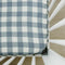 Dusty Blue Gingham Muslin Crib Sheet by Mebie Baby, Soft and Breathable