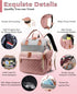 Backpack 18 Backpack Diaper Bag with Changing Station, Waterproof Large Capacity, Baby Bag for Mom & Dad, Pockets+USB