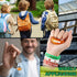 158 Pcs Football Party Favors Set - 18 Keychains, Bracelets, Mini Footballs, Whistles, Stickers & Bags