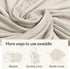 BubblePanda 30x40 Inches Ultra-Soft Rayon Made from Bamboo Baby Blanket - Double-Layer Swaddle Blanket, Breathable
