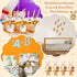60 Coume Pcs Shower Party Pacifiers Necklace Bear Bottle Acrylic Pacifiers Charm Pacifier Chain for Guests Gender