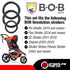 16" 1.75 12.5" 2.25 Set (3-Pack) Two x Rear and One x Front Wheel Replacement Tires for Jogging Strollers - The Perfect