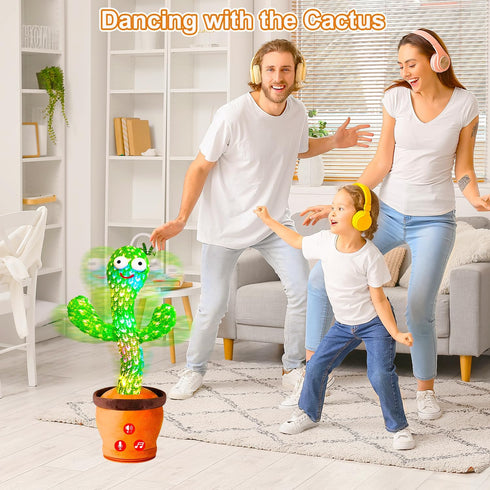 Baby Toys Interactive, Dancing Talking Cactus Toy Volume Adjustable, Mimicking Singing Repeating, Easter Gifts / Easter