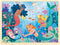 100 Piece Puzzles for Kids Ages 4-8, Unique Wooden Jigsaw Toddler Puzzles with Storage Tray Fun Mermaid