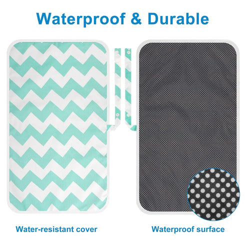 Accmor Portable Diaper Changing Pad, Waterproof Foldable Baby Changing Mat for Travel, Baby Essentials Shower Registry