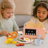 18-Piece Playset, 3+ Pillowhale Bagel & Toast Pop-Up Toaster Wooden Breakfast Montessori Kitchen Toy Includes Bagels